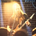 Bogdan Luparu of folk metal band Bucovina on stage