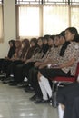VOCATIONAL SCHOOL STUDENTS TAKING INTO LESSONS Royalty Free Stock Photo