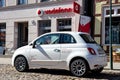 Vodafone car at shop