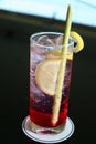 Vodca and cranberry juice background Royalty Free Stock Photo