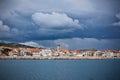 Vodice is a small town on the Adriatic coast in Croatia Royalty Free Stock Photo