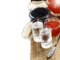 Vodka and caviar Royalty Free Stock Photo