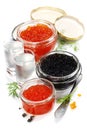Vodka and caviar Royalty Free Stock Photo