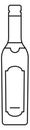 Vodka glass bottle line icon. Spirit alcohol