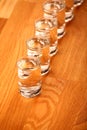 Vodka glass shot table