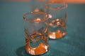 Vodka glasses Royalty Free Stock Photo