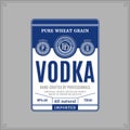 Vodka label template Royalty Free Stock Photo