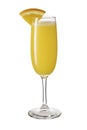 Vodka Orange Juice Mimosa Cocktail on White Royalty Free Stock Photo