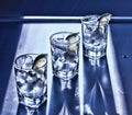 Vodka, tequila, gin. Alcoholic cocktail Royalty Free Stock Photo