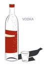 Vodka traditional alcoholic beverage of Russia