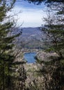 Vogel State Park overlook of Lake Trahlyta, Georgia Royalty Free Stock Photo