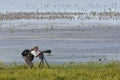 Vogelfotograaf, Bird Photographer Royalty Free Stock Photo