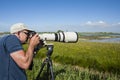 Vogelfotograaf, Bird Photographer Royalty Free Stock Photo