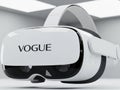 Vogue vr headset isolated on white background Royalty Free Stock Photo