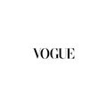 Vogue on white background editorial illustrative