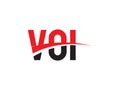 VOI Letter Initial Logo Design Vector Illustration