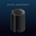 Voice Assistant vector icon - Personal online assistant, smart Home sound recognition system.