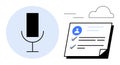 Voice Command Recording and Cloud-Based Task Management Integration Concept Royalty Free Stock Photo