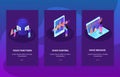 Voice Control Card Isometric Set