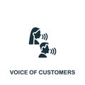 Voice Of Customers icon. Monochrome simple Product Management icon for templates, web design and infographics