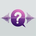 Voice Inquiry and Audio Question Concept Royalty Free Stock Photo