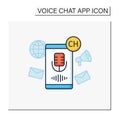 Voice message color icon