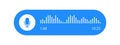 Voice Message icon modern flat vector image. Voice chat icon. Podcast Microphone. Audio message