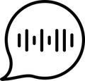 Voice Message Vector Icon Royalty Free Stock Photo