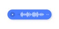 Voice messaging with sound wave and chat notification. Online voice chat, audio message with waveform