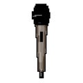 voice mic microphone music game pixel art vector illustration