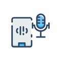 Voice Recognition Icon for AI Technology