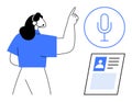 Voice Recognition with User Profiles for Digital Assistants and Personal Data Access Royalty Free Stock Photo