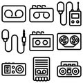 Voice Recorder Icon Set