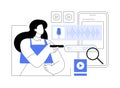 Voice search abstract concept vector illustration.