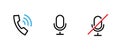 Voice search icon. Editable Vector Outline.
