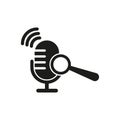 Voice search icon. Vector illustration. EPS 10.