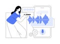 Voice search isolated cartoon vector illustrations.