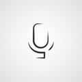 Voice, suggestion, tape icon vector image. Can also be used for mobile apps, phone tab bar and settings. Suitable for use on web a