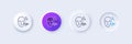 Voice wave line icon. Face scan sign. Line icons. Vector