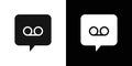 Voicemail icon (2) logo set vector Royalty Free Stock Photo