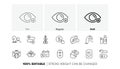Voicemail, Scroll down and Manager line icons. For web app, printing. Line icons. Vector