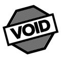 Void black stamp Royalty Free Stock Photo