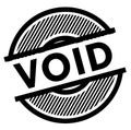 Void black stamp Royalty Free Stock Photo