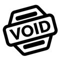 Void black stamp Royalty Free Stock Photo