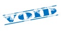 Void blue stamp Royalty Free Stock Photo
