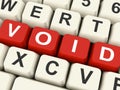 Void Keys Show Invalid Or Invalidated Online Royalty Free Stock Photo