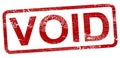 Void Red stamp on a white background Royalty Free Stock Photo