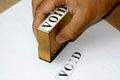 Void Rubber Stamp Royalty Free Stock Photo