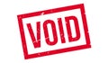 Void rubber stamp