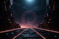 Void of shadows, a 3D gateway to futuristic realms, an enigmatic sci-fi canvas.